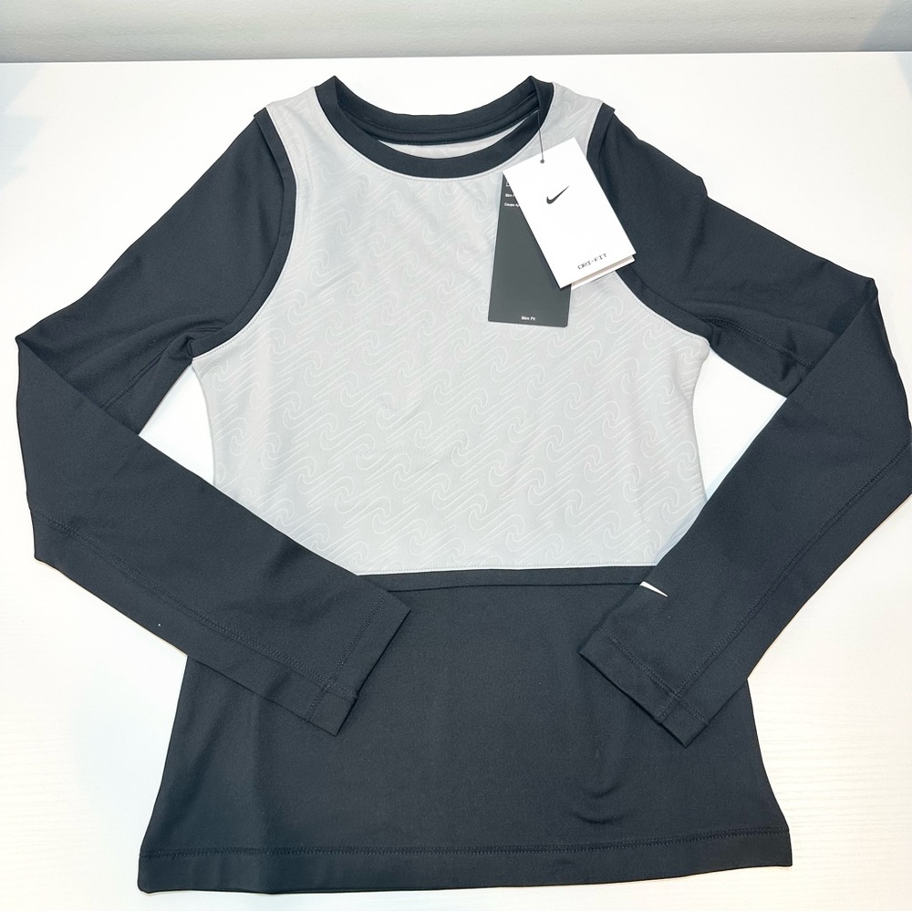 Nike Pro Dri-FIT Big Kids' (Girls) Long-Sleeve Training Top - Picture 12 of 14